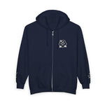 Wet Sundays Full - Zip Hoodie — Floral Logo Zip - Up Sweatshirt - Wet Sundays