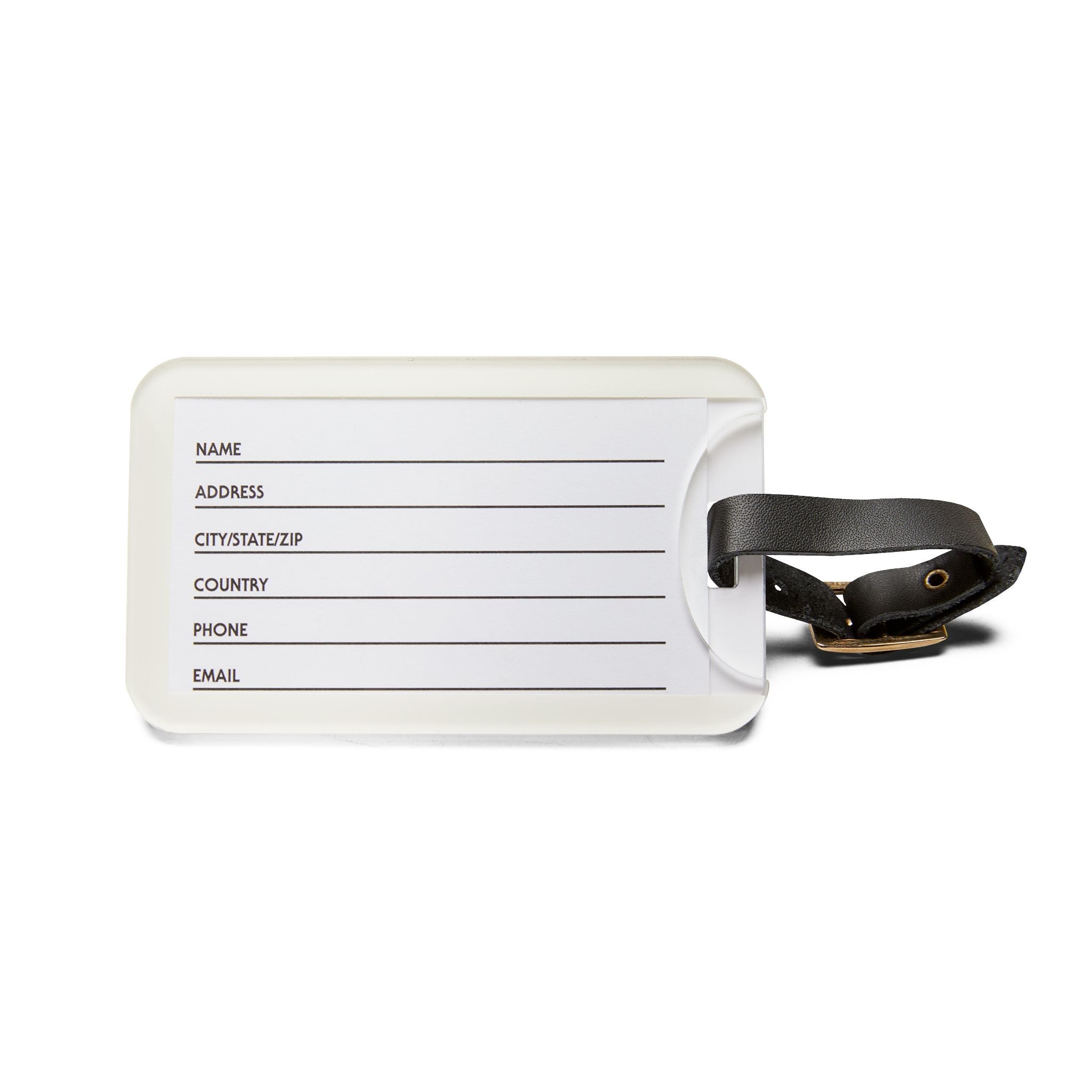 Wet Sundays Journey Luggage Tag — Luggage Brown - Wet Sundays