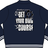 Wet Sundays Set Your Own Course Varsity Jacket - Wet Sundays
