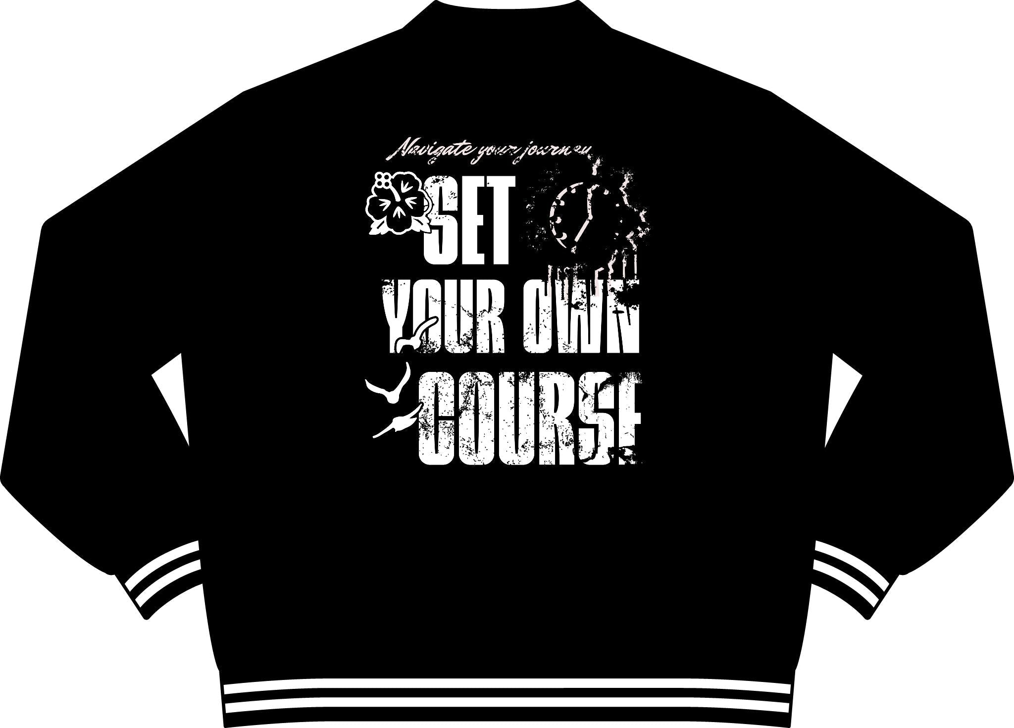 Wet Sundays Set Your Own Course Varsity Jacket - Wet Sundays