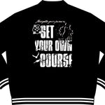 Wet Sundays Set Your Own Course Varsity Jacket - Wet Sundays