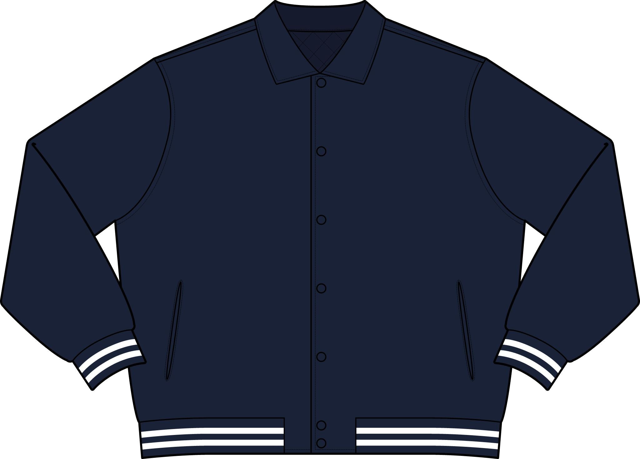 Wet Sundays Set Your Own Course Varsity Jacket - Wet Sundays