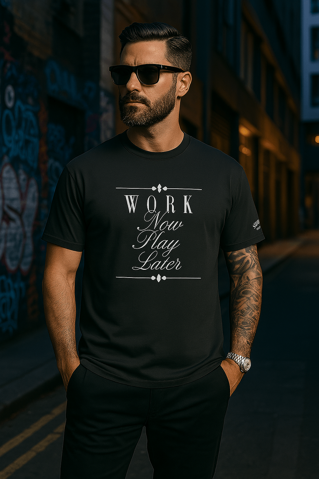 Work Now Play Later Oversized t-shirt - Wet Sundays