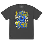 WS Cartoon Oversized Faded T-shirt - Wet Sundays