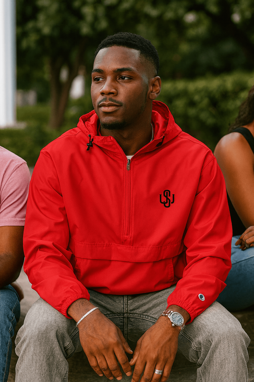 WS Embroidered Packable Jacket - Wet Sundays