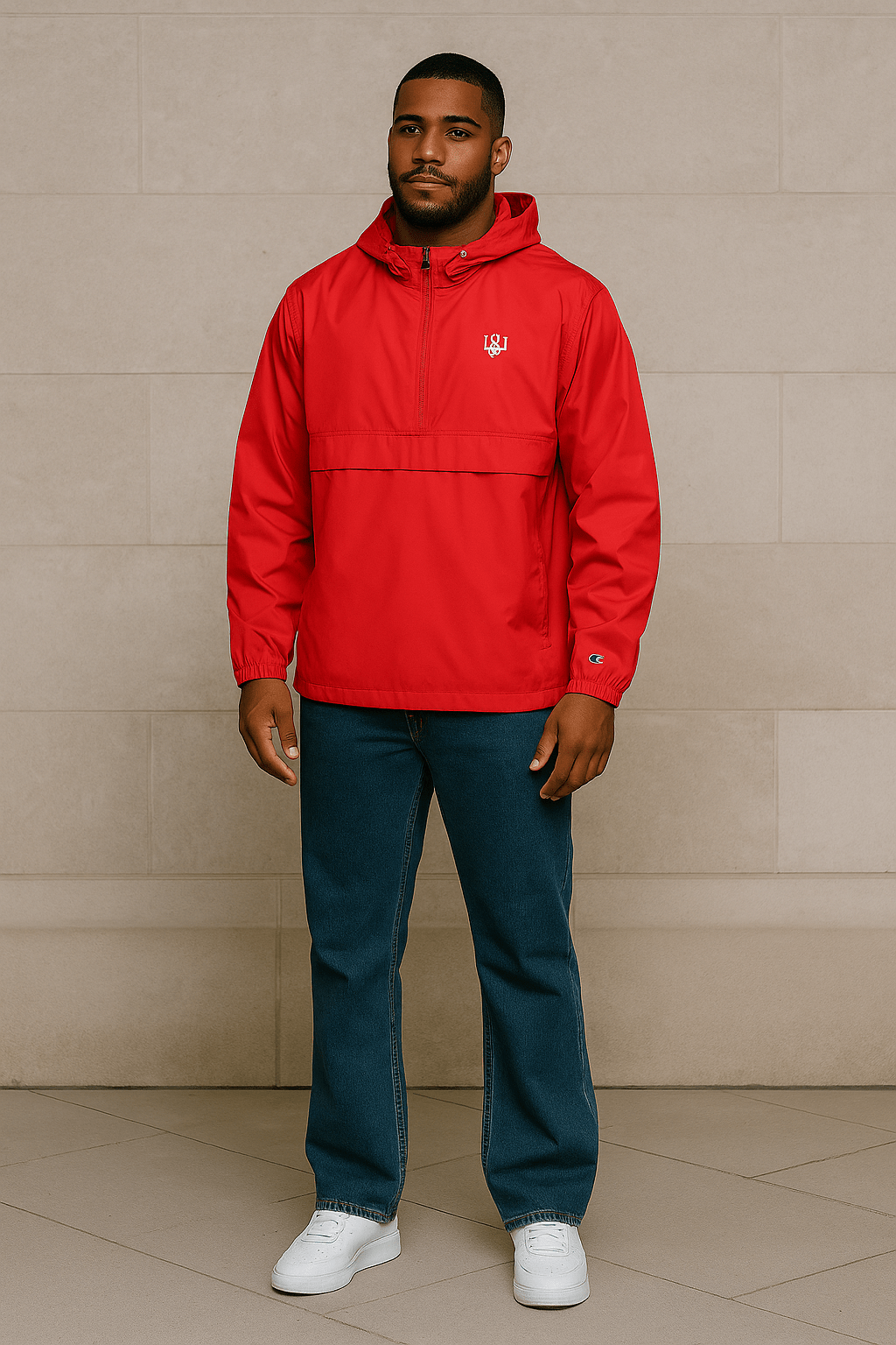 WS Men Embroidered Packable Jacket - Wet Sundays