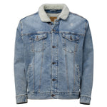 WS Unisex denim sherpa jacket - Wet Sundays