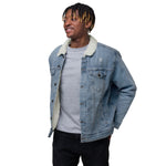 WS Unisex denim sherpa jacket - Wet Sundays