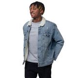 WS Unisex denim sherpa jacket - Wet Sundays