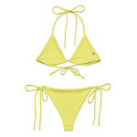 Yellow string bikini - Wet Sundays