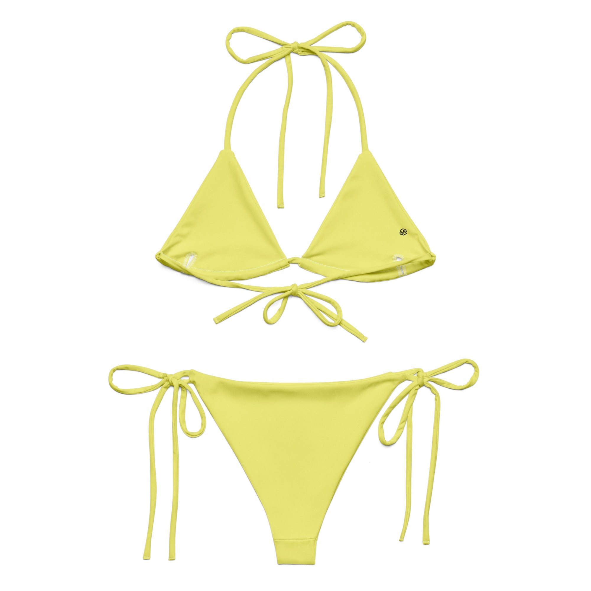 Yellow string bikini - Wet Sundays