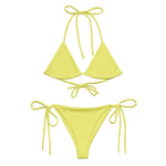 Yellow string bikini - Wet Sundays