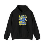 Cartoon Black Graphic hoodie- Wet Sundays