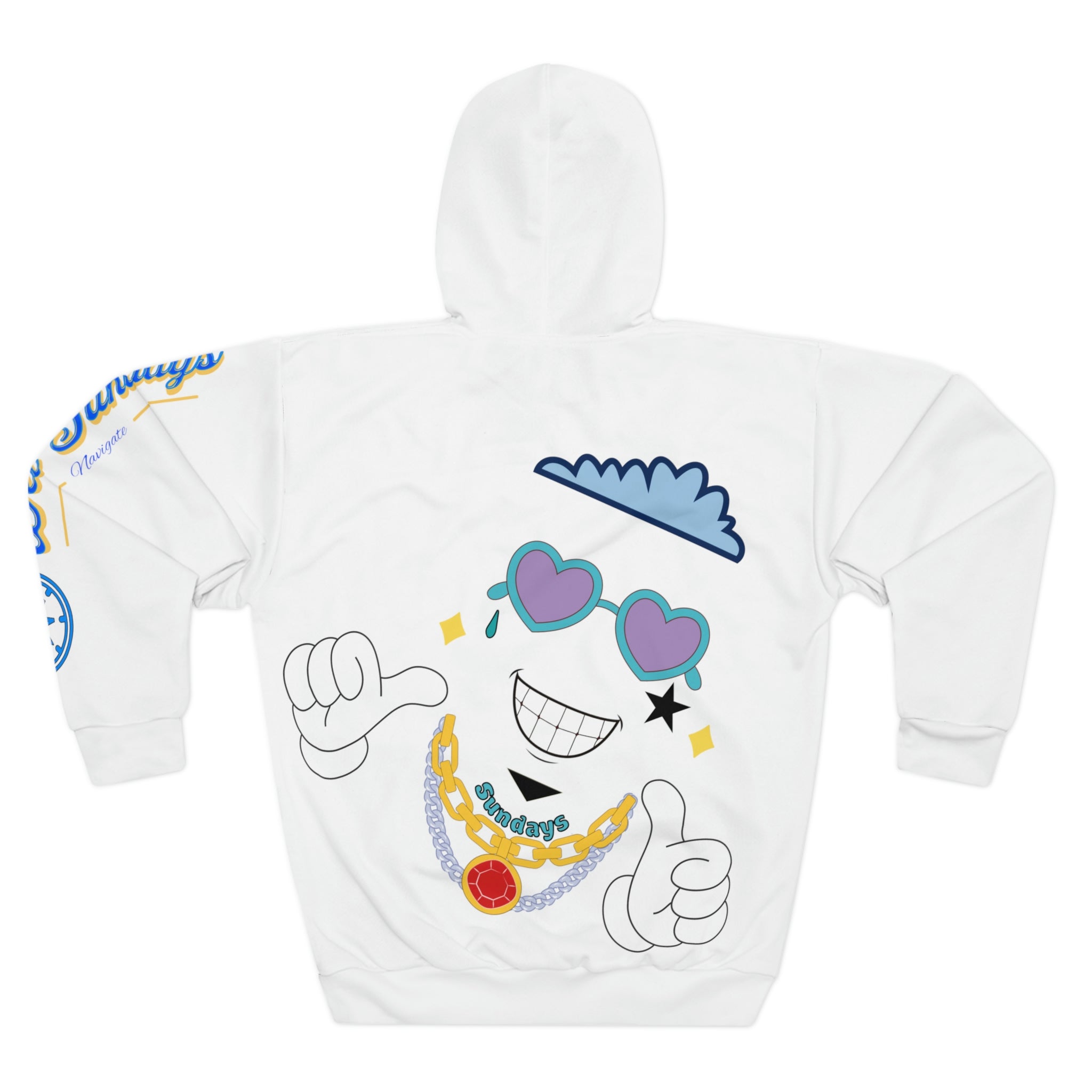 Navigation Pullover Graphic Hoodie - Wet Sundays